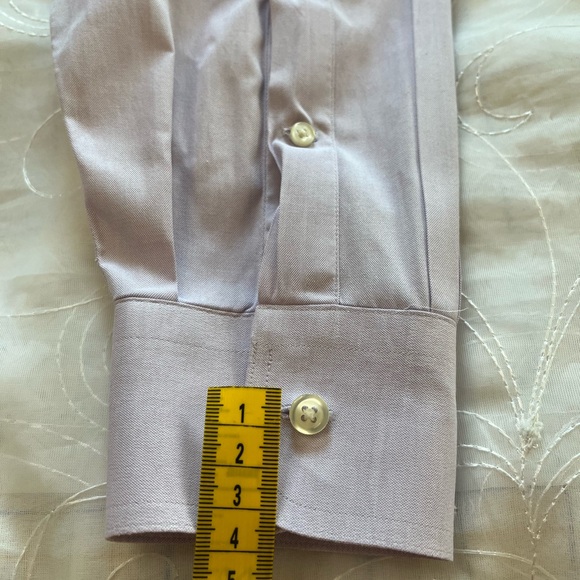 LandsEnd Men’s 15 1/2x33 Lavender Long Sleeve Button Down Dress Shirt - Picture 12 of 12